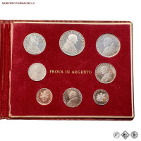Città del Vaticano, PAOLO VI, Montini, SERIE DI 8 MONETE, Divisionale in ARGENTO PROVA, 1965 Anno III, FDC, (RRR) / monete papali pontificie vaticane rare d'argento (divisionali da collezione - prove e progetti) - OFFERTA SPECIALE | Moruzzi Numismatica