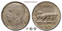 Regno d'Italia, VITTORIO EMANUELE III, CENTESIMI 50, Leoni - contorno liscio, 1920, Zecca di Roma, NICHEL, SPL, (Pagani 800) / monete italiane moderne (moneta italiana moderna da collezione - Casa Savoia) | Moruzzi Numismatica